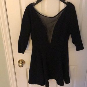 American Apparel Mesh Panel Mini Dress